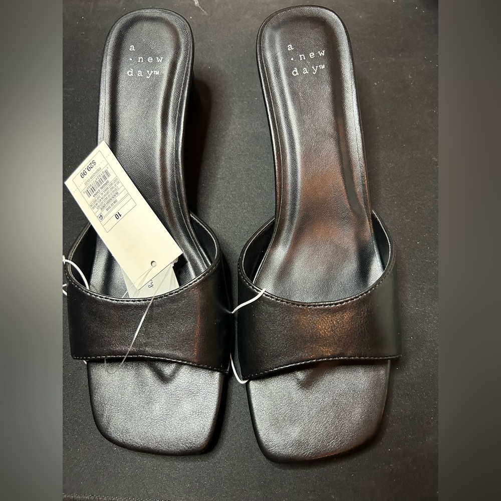 Size 10 Memory Foam Black Lindie Heels